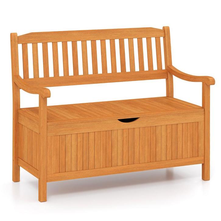 LIVSK Opbergbank van Acaciahout - 320 kg Draagvermogen - Com, Tuin en Terras, Tuinbanken, Nieuw, Verzenden