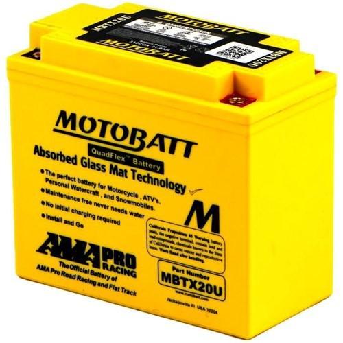 Motobatt Agm Accu Mbtx20U 12V 21Ah 310A 175X87X155, Computers en Software, Laptop-opladers, Verzenden