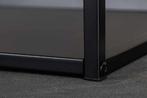 Moderne boekenkast DURA STEEL 180 cm zwarte metalen staande, Huis en Inrichting, Kasten | Overige, Ophalen of Verzenden, Nieuw
