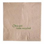Recycled kraftpapier servetten - dubbel - 2000 stuks, Verzenden, Nieuw in verpakking