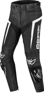 Berik Misle Zwart Wit Leren Motorbroek, Nieuw met kaartje, Broek | leer, Berik, Heren