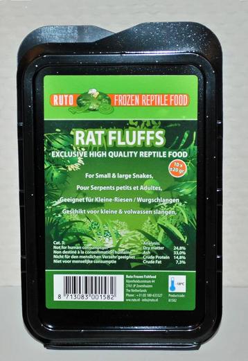 Ruto Rat Fluffs 15-25 gram 10 stuks Diepvries