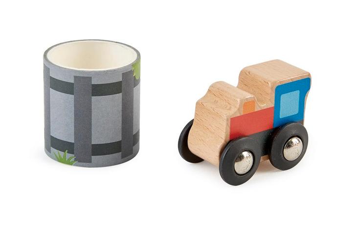 Hape Tape & Roll Trein - Creatieve  van €4,99 voor €3,99, Kinderen en Baby's, Speelgoed | Overig, Ophalen of Verzenden