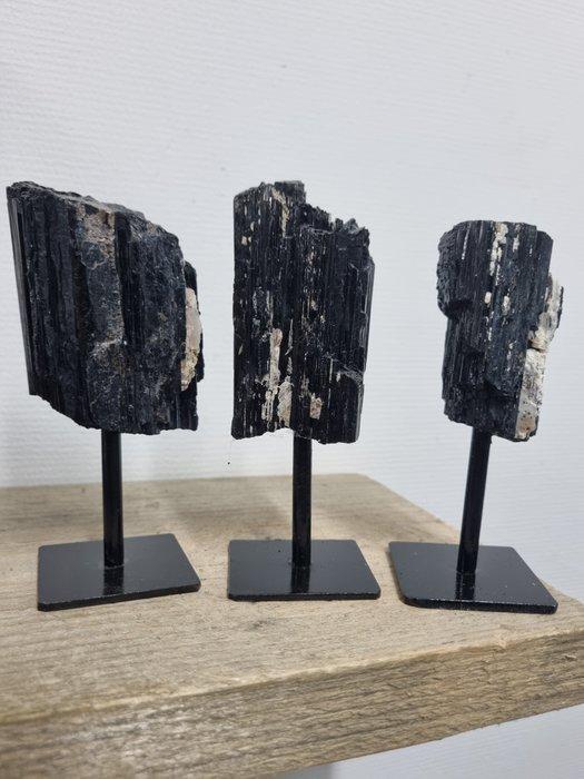 Schitterende set van Toermalijn op luxe standaard Vrije, Verzamelen, Mineralen en Fossielen