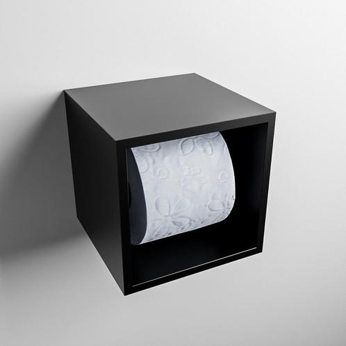 MONDIAZ Easy Toiletrolhouder CUBE 160 solid surface  16x16cm, Doe-het-zelf en Verbouw, Sanitair, Bad, Nieuw, Ophalen of Verzenden