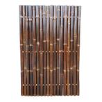 Bamboescherm zwart 60-90mm 180x90cm, Tuin en Terras, Verzenden, Nieuw