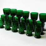 Drinkservies (18) - Glas - smaragdgroen