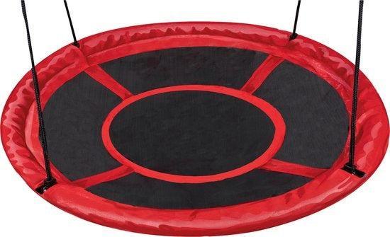 2dekans | Nestschommel - 110cm - tot 150 KG - Zwart/Rood, Huis en Inrichting, Stoelen, Zo goed als nieuw, Ophalen of Verzenden