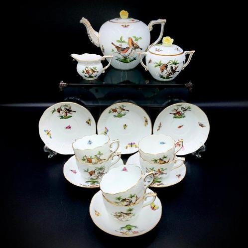 Herend - Exquisite Coffee Set for 6 Persons (15 pcs) -, Antiek en Kunst, Antiek | Meubels | Tafels