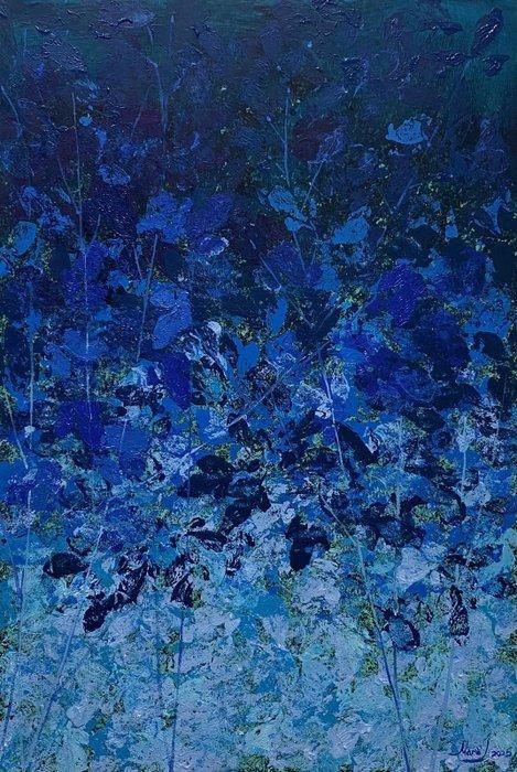 Mara J XL - Midnight Garden, Antiek en Kunst, Kunst | Schilderijen | Modern