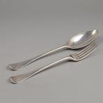 Jan Vis, Amsterdam 1779 - Tafelcouvert - Bestekset (10) -, Antiek en Kunst, Antiek | Goud en Zilver
