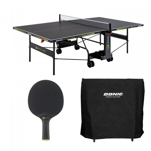 Donic Outdoor Tafeltennistafel Style 800 inclusief access..., Sport en Fitness, Tafeltennis, Nieuw, Verzenden