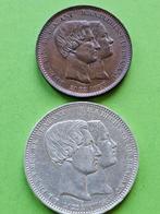 België. 5 Fr. + 10 centimes 1853 (Zonder Minimumprijs)