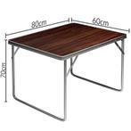 Aluminium campingtafel, tuintafel, inklapbare tafel, hout..., Verzenden, Nieuw