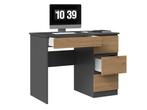 Bureau Antraciet Eiken kleur Antraciet Eiken (Kantoor), Verzenden, Nieuw, Bureau
