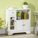 Buffetkast met Glazen Deur – Keukendressoir 80 cm Breed, Verzenden, Nieuw