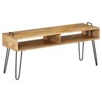 vidaXL Tv-meubel 110x35x45 cm massief mangohout, 100 tot 150 cm, Verzenden, Nieuw, Minder dan 100 cm
