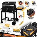 KESSER® XL Houtskoolbarbecue - BBQ - RVS Handvat - Zwart, Witgoed en Apparatuur, Eierkokers, Verzenden, Nieuw