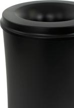 V-part - Vlamdovende papierbak 110 ltr - Steel - zwart, Huis en Inrichting, Woonaccessoires | Prullenbakken, Verzenden, Zo goed als nieuw