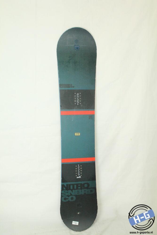 Refurbished - Snowboard - Nitro Prime - 165W, Sport en Fitness, Snowboarden, Board, Gebruikt, Ophalen of Verzenden