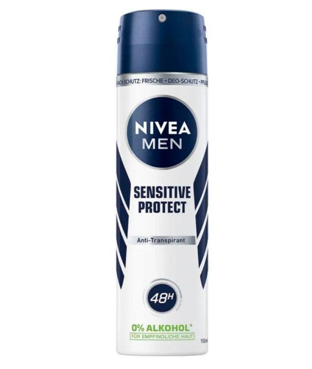 Nivea Men Deodorant Spray Sensitive Protect 150 ml, Sieraden, Tassen en Uiterlijk, Uiterlijk | Lichaamsverzorging, Nieuw, Verzenden