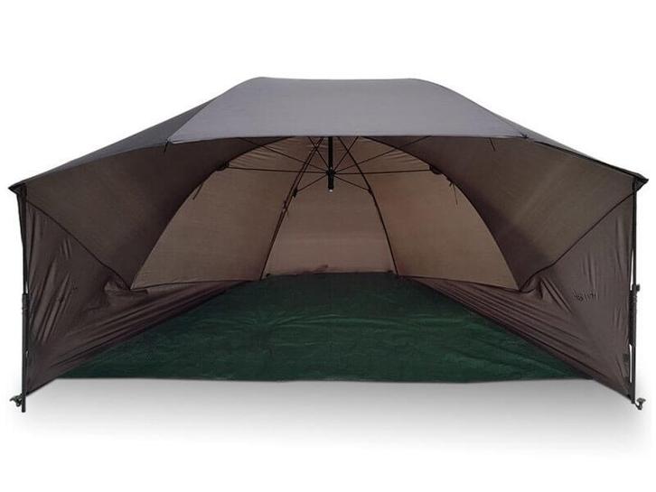 Karper Brolly Oval Umbrella Shelter + Grondzeil NGT, Watersport en Boten, Hengelsport | Karpervissen, Overige typen, Nieuw, Verzenden
