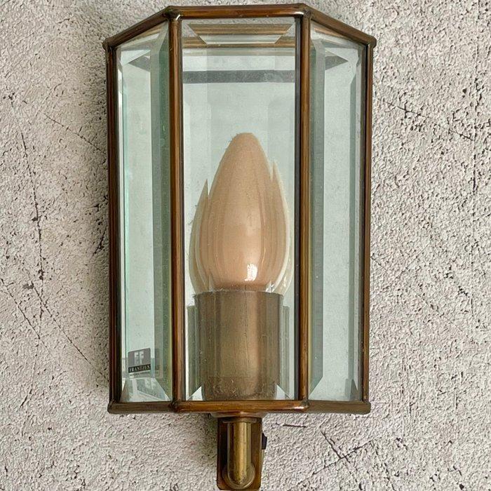 Frantzen - Wandlamp - Messing, Geslepen glas, Antiek en Kunst, Curiosa en Brocante