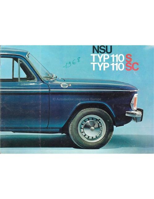 1968 NSU TYP 110 S | SC BROCHURE FRANS, Boeken, Auto's | Folders en Tijdschriften