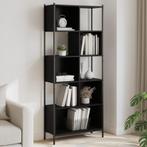 vidaXL Boekenkast 72x28x172 cm bewerkt hout zwart, Verzenden, Nieuw, Overige houtsoorten