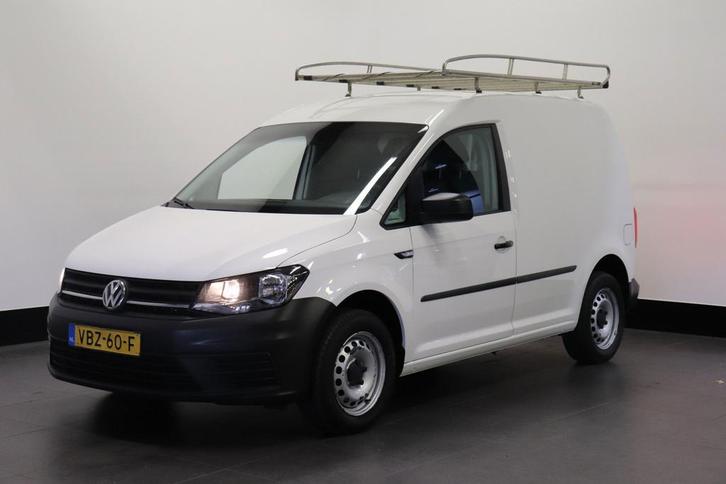Volkswagen Caddy 2.0 TDI EURO 6, Auto's, Bestelauto's, Dealer onderhouden, Lease, Zwart, Handgeschakeld, Wit, Financial lease