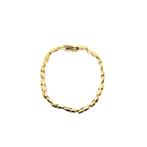 Gouden Bismarck schakel armband | 19,5 cm (unisex, solide), Sieraden, Tassen en Uiterlijk, Armbanden, Ophalen of Verzenden, Gebruikt
