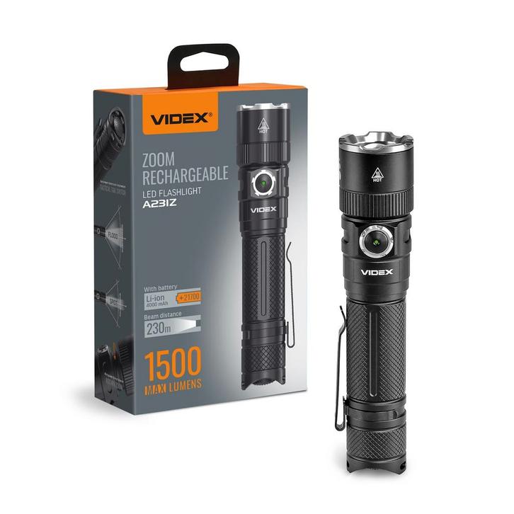 LED Zaklamp | Oplaadbaar | 20W | 1500 Lumen | 5000k | IP67, Caravans en Kamperen, Zaklampen, Nieuw, Ophalen of Verzenden