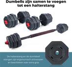 2dekans | Umbro Halterset - 20 KG - Verstelbare Dumbells en, Sport en Fitness, Fitnessmaterialen, Ophalen of Verzenden, Zo goed als nieuw