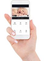 Alecto SMARTBABY10 - Wifi babyfoon met camera, wit/grijs, Verzenden, Zo goed als nieuw