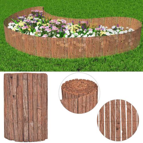vidaXL Scherm 1000x50 cm schors, Tuin en Terras, Schuttingen, Nieuw, Hout, Minder dan 1 meter, Verzenden