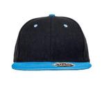 Snapback Two Tone 6 kleuren - Azuur/Zwart, Hobby en Vrije tijd, Ophalen of Verzenden, Nieuw