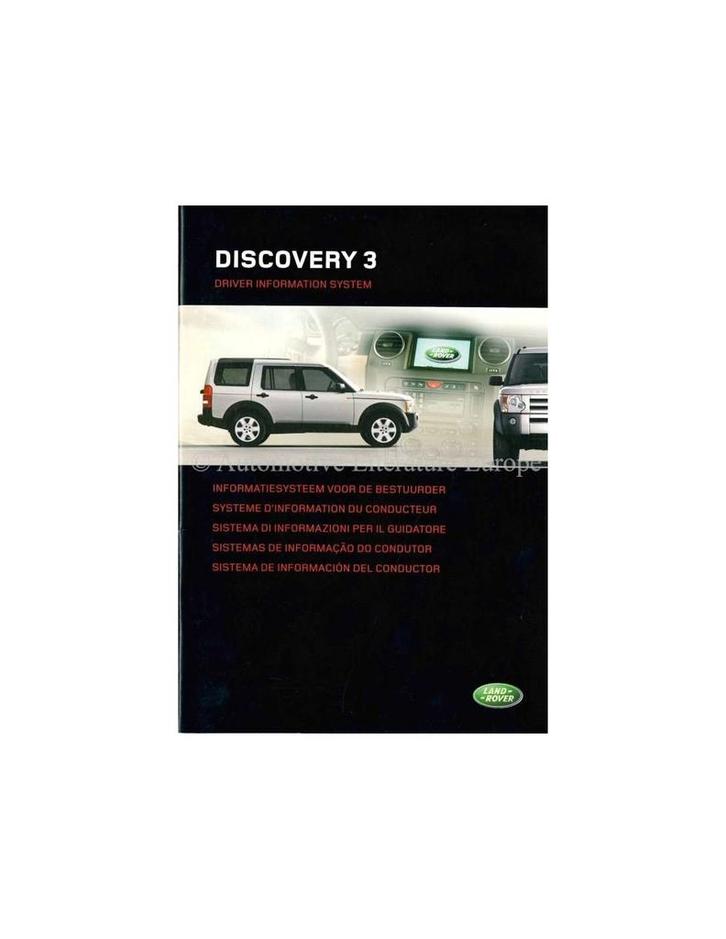 2004 LAND ROVER DISCOVERY 3 BESTUURDERSINFORMATIE, Auto diversen, Handleidingen en Instructieboekjes