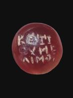 Byzantijns Stunning Text Intaglio Carnelian Ring