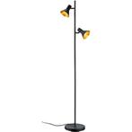Vloerlamp - E14 Fitting - 2-lichts - Mat Zwart - Aluminium, Huis en Inrichting, Lampen | Vloerlampen, Ophalen of Verzenden, Nieuw