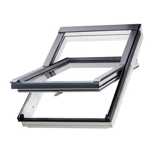Fakro wit tuimeldakraam FTW-V U3 134x118 cm, Doe-het-zelf en Verbouw, Glas en Ramen, Dubbelglas, Nieuw, Dakraam, 80 tot 120 cm