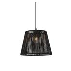 Buiten hanglamp zwart met zwarte kap van touw IP44 - Cava, Nieuw, Overige materialen, Minder dan 50 watt