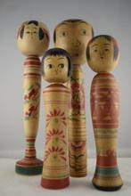 Verschillende stijlen Kokeshi-poppen - Hout - Honda Nobuo, Antiek en Kunst