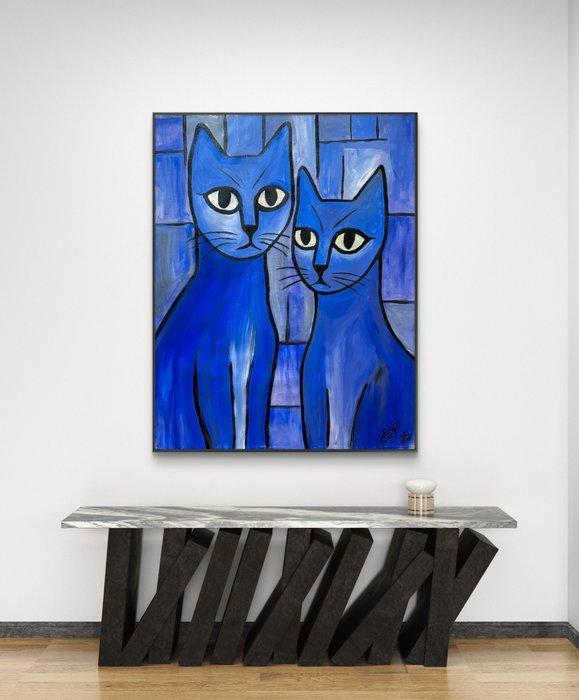 Emanuela Pecchia (1990) - XXXL- Doppio sguardo NO RESERVE, Antiek en Kunst, Kunst | Schilderijen | Modern