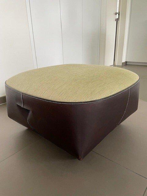 Walter Knoll - EOOS - Poef - Isanka - Tuigleer, Antiek en Kunst, Antiek | Meubels | Stoelen en Banken