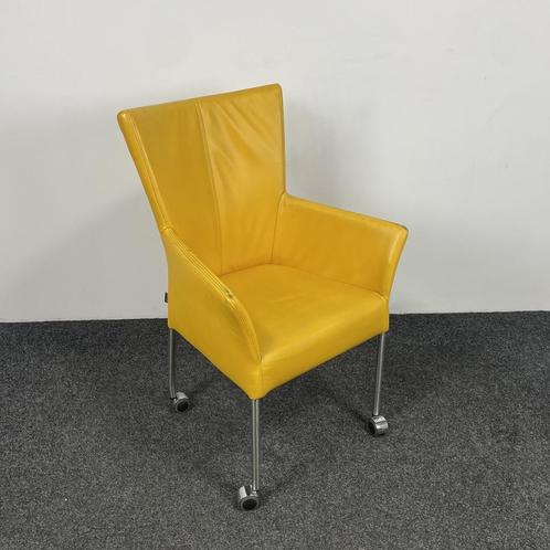 Vervoort Verrijdbare Stoel - Geel, Huis en Inrichting, Stoelen, Gebruikt, Ophalen of Verzenden