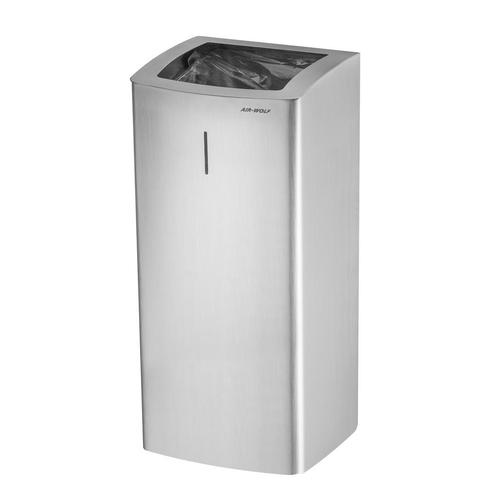 GGM Gastro | AIR-WOLF | Afvalbak - 50 liter - Roestvrij |, Huis en Inrichting, Woonaccessoires | Prullenbakken, Nieuw, Verzenden