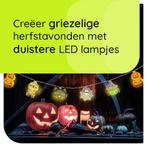 Halloween Lichtsnoer - 6 Meter - 40 LED Lampjes - Pompoen,, Verzenden, Nieuw