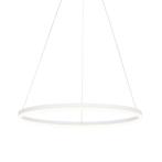 Design hanglamp wit 80 cm incl. LED 3-staps dimbaar - Anello, Huis en Inrichting, Lampen | Hanglampen, Nieuw, Modern, 75 cm of meer