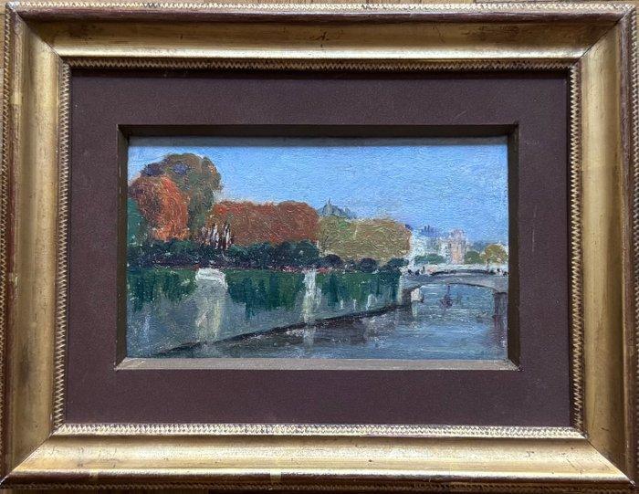 Gaston Pierre Galey (1880–1959) - Veduta della Senna a, Antiek en Kunst, Kunst | Schilderijen | Klassiek