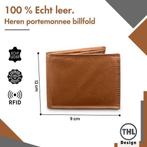 THL Design  Portemonnee Heren  Billfold  Heren Portemonnee, Overige merken, Bruin, Verzenden, Nieuw